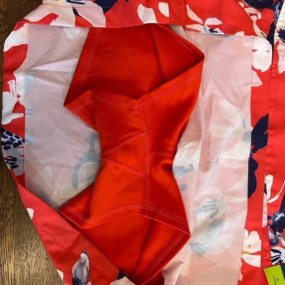 Tek Gear Golf Skort Skirts Sz XL Red Floral Poly Spandex Side Zip NWT - Picture 7 of 12